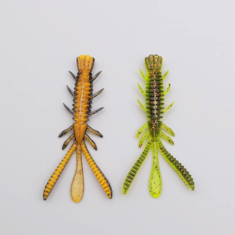 Mr JigginG Galleggiante Gamberetti Galleggiante Esca da pesca morbida NED Rig Wobblers Gamberetti Swim Lure Jig Salt Swimbait con attrattivo di pesci