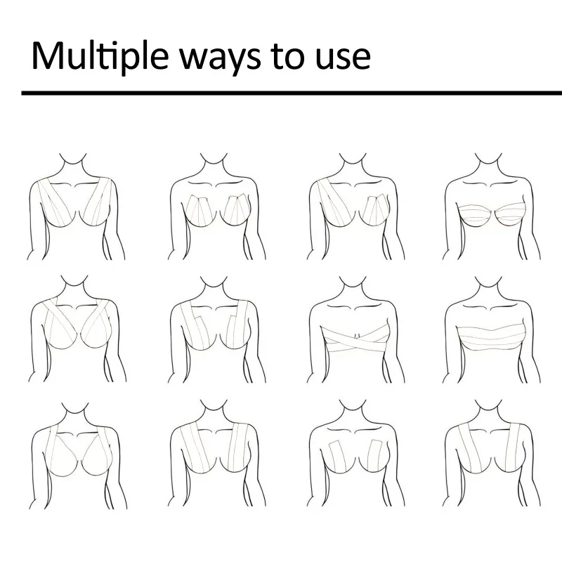 가슴 리프트 테이프 보이지 않는 브래지어, 노출 방지 범프 유방 관리, 방수 땀 방지 보조 유방 수축 속옷 패치
