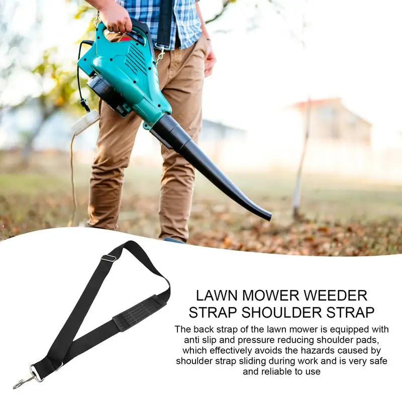 Mower Shoulder Strap Adjustable Trimmer Strap Shoulder Strap Lawn Mower Strap Mower Trimmer Harness Breathable Blower Strap For