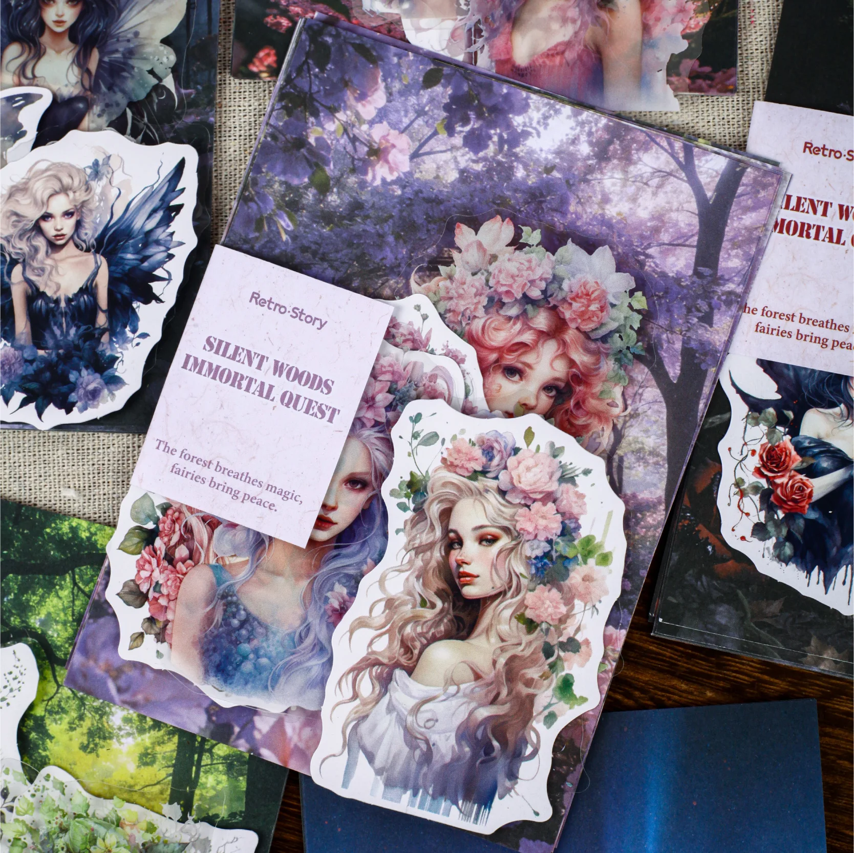 26-teiliges Jilin Seeking Immortal Serie Aufkleber-Set Retro Europäische Charaktere Material für Scrapbooking Handbuch Collage Dekoration Sticker