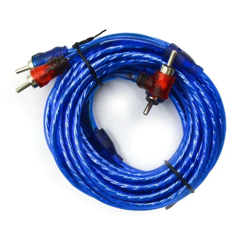 1/2/3/5m for Audio System 2RCA To 2RCA Wire Automotive Signal Cable Car Pure Copper Audio Cable Subwoofer Amplifier Modification