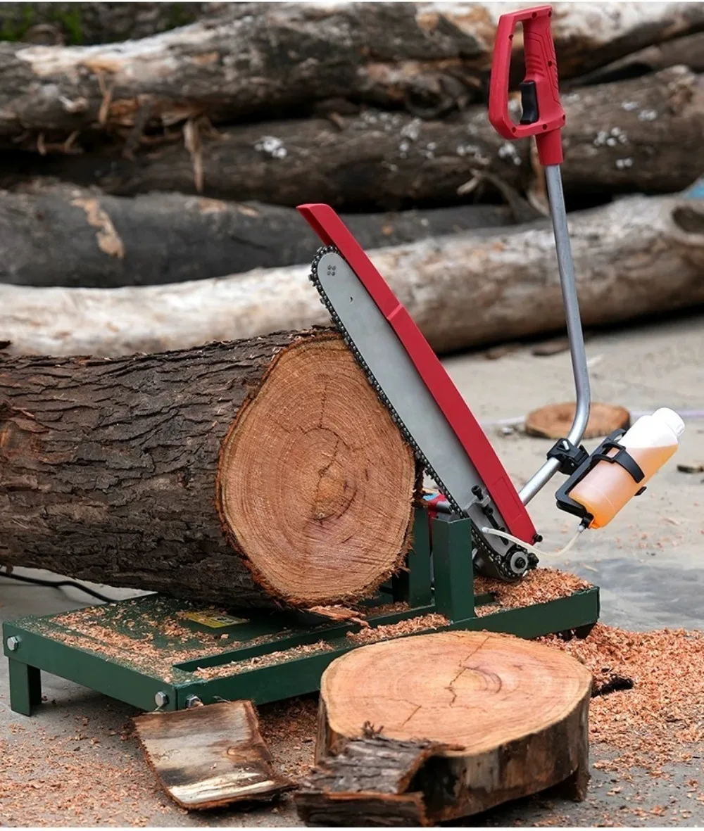 220V Electric Log Splitter Saw Wood Cutting Machine for Home Firewood
