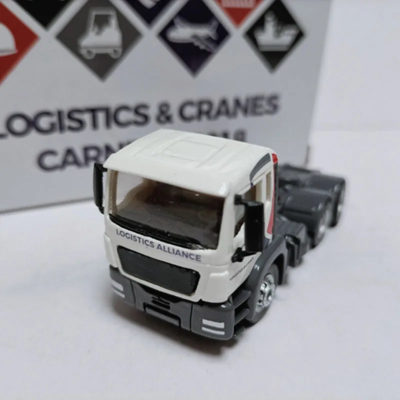 Logistics Alliance 1/87 MAN Ho Container Tractor Truck Model Car Fidgets Toys Souvenir Gift Static Display Hobby Collection