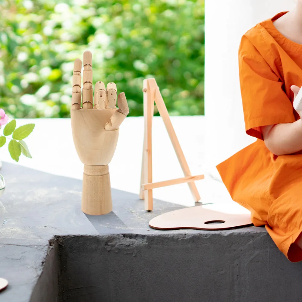 

Деревянный манекен-рука для рисования, скетчинга, фотографии, анимации, с гибкими подвижными суставами, из массива дерева