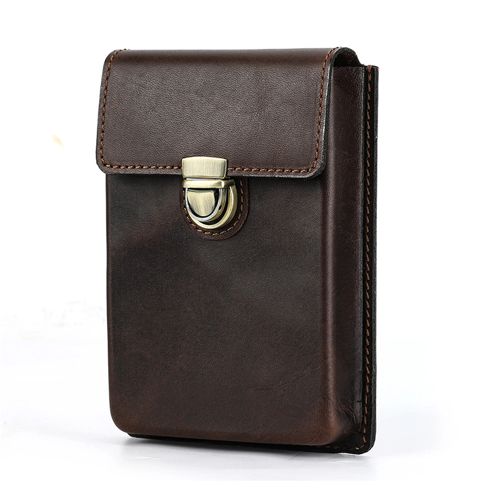 Luxury Leather Pen Case Personalized and Creative Detachable Drawer Style 5-slot  Pen Bag