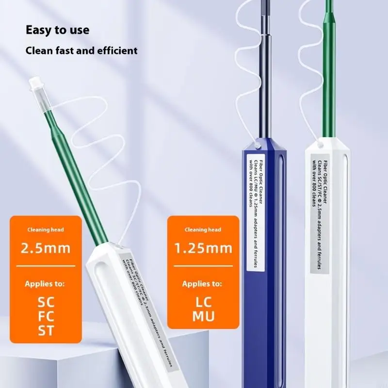 B2EA 전문 섬유 청소 펜 섬유 커넥터 청소 도구 1.25mm 클리너