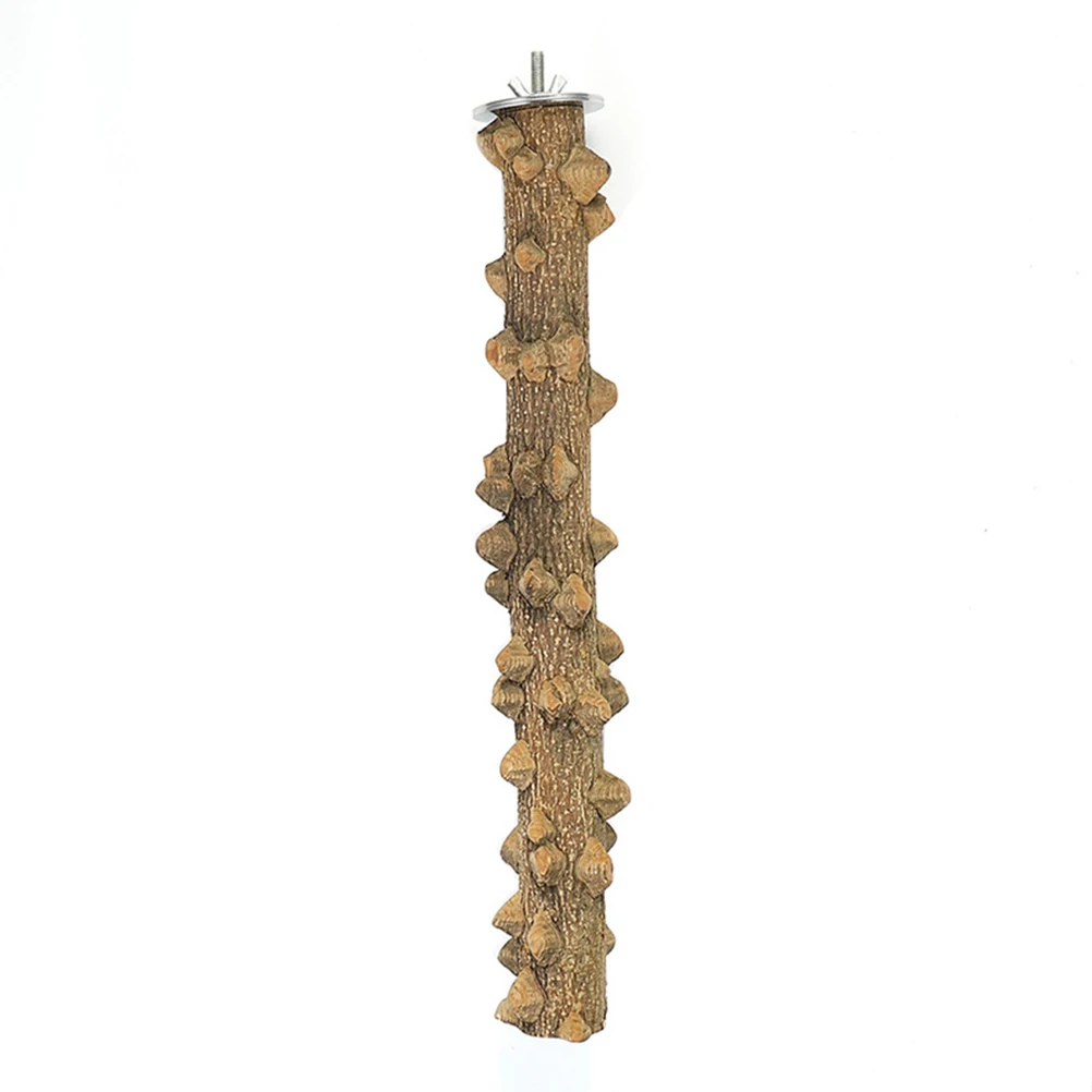 

Natural Wood Perch 30X2.5X2.5Cm For Parrots Bird Cage Play Stand Playground For Cockatiels Lovebirds Bird Stand Accessories