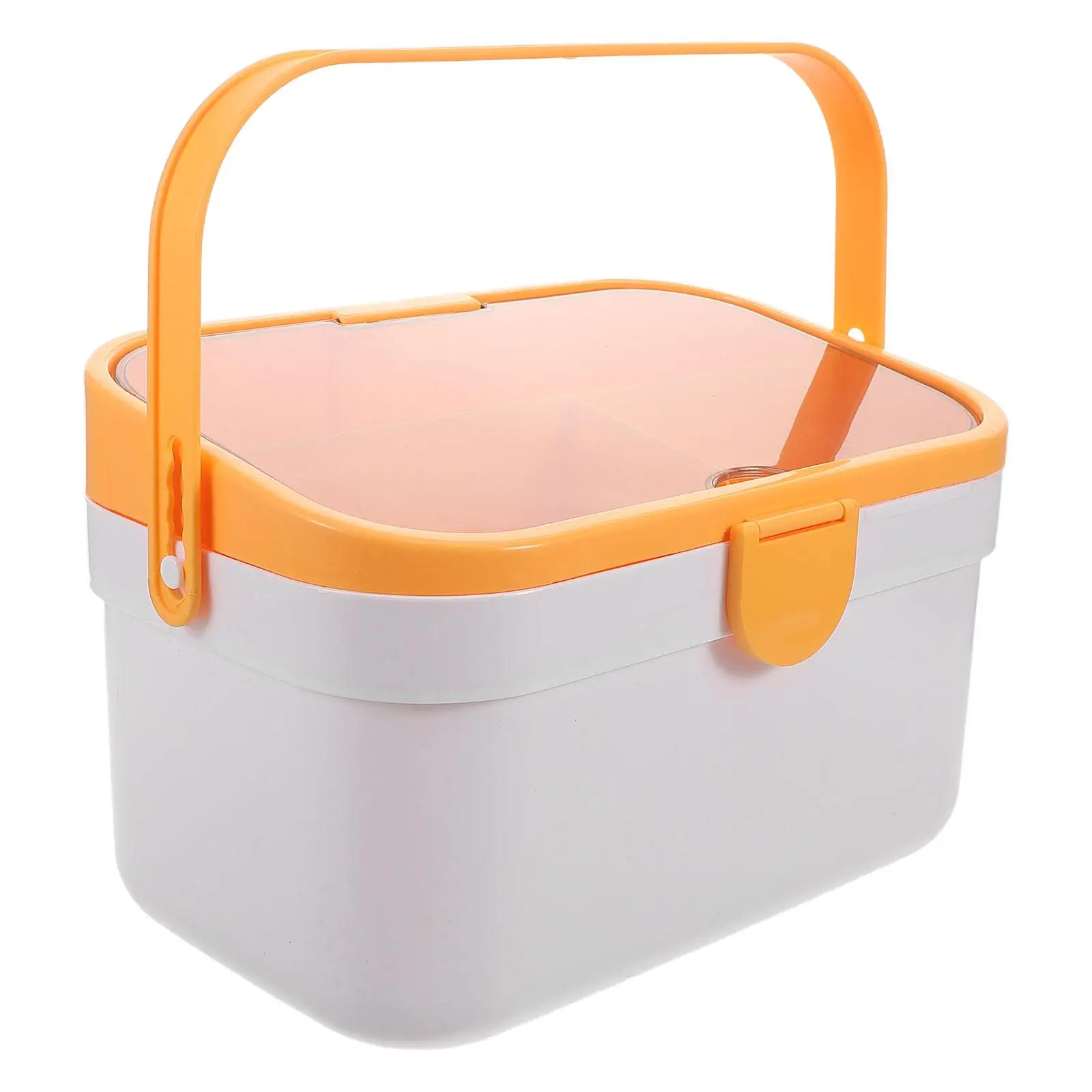 Household Medicine Box Medication Organiser High Capacity Large Storage Boxes Daily Organizer White