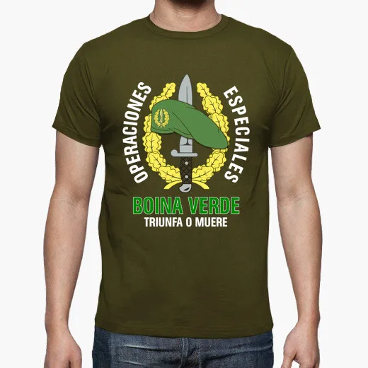 Spanish Legion GOE Mod 1 Green Beret Special Operations Emblem T-Shirt. Summer Cotton O-neck Mens Short Sleeve T-Shirt New S-3XL