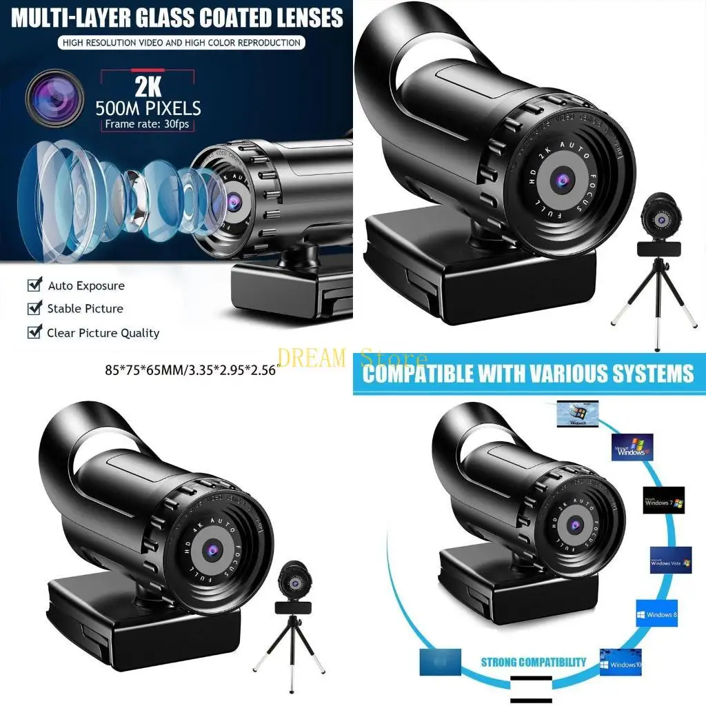 Webcam Webcam Full High Definition 2K 4K Web Camera Wide View for w/ Built-in Mic Drive for Computer Video Live Teac Best Sale - Aliexpress Deal