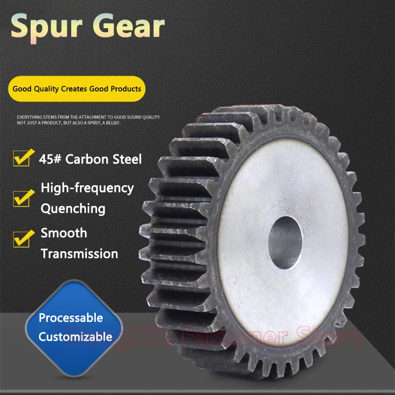 شقة والعتاد 4M وزارة الدفاع حفز والعتاد 10/11/12/13/14/15/16/17/18/19/20 الأسنان 45 الصلب ترس المحرك أسطواني والعتاد عملية ثقب التبريد