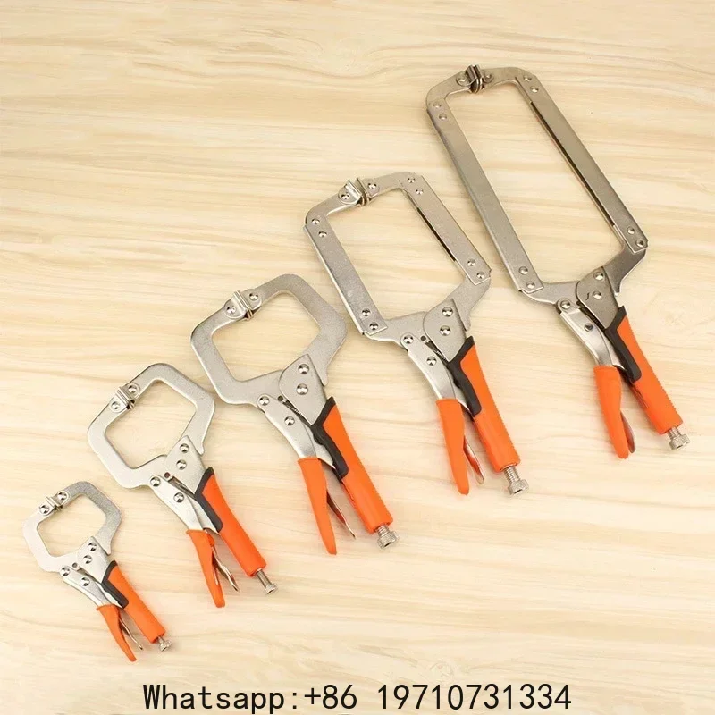 6/9/11/14/18 Inch C-clamp Locking Pliers Heavy Duty C Clamp Welding and Pocket Hole Joinery Multi-Function Locking Plier