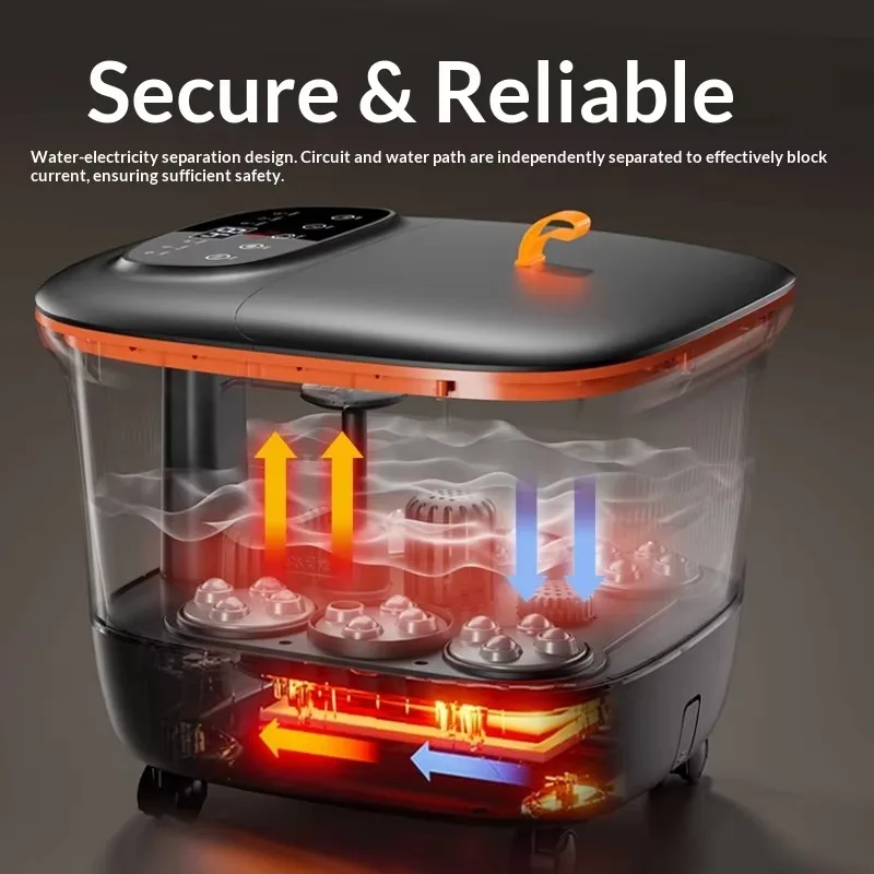 Multi-function Electric Constant Temperature Heating Foot Bath Bucket With Musical Function Dynamic Plantar Massage