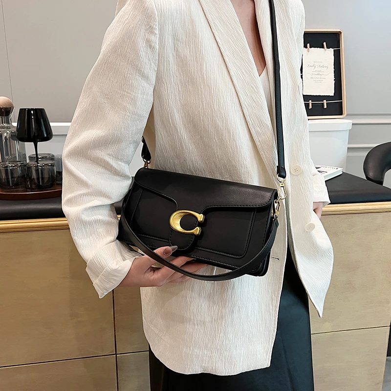 

Ladies Leather Handbag Crossbody Bag Elegant Shoulder Strap Classic Design From Famous Designer Luxury Brand
