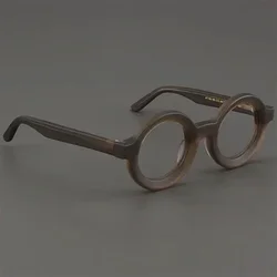 High-quality Eyeglass Frames Women Thick Acetate Circular Fashion Brand Optical Eyewear Men Myopia Reading Personalized Glasses