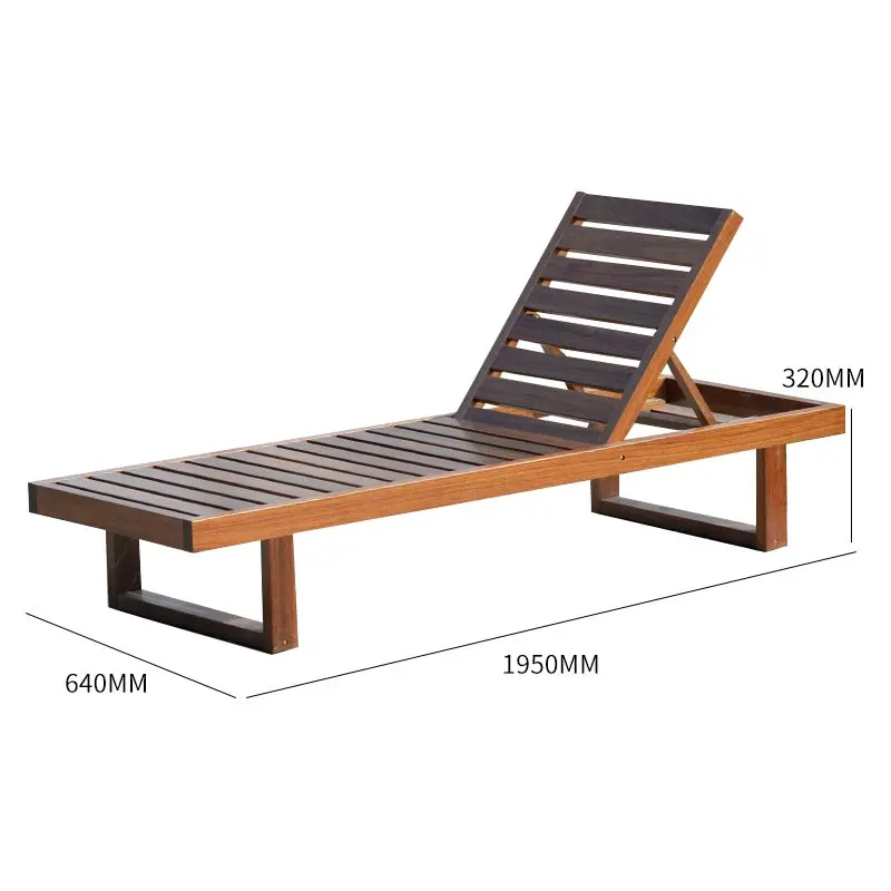 Tumbona de madera maciza para exteriores, tumbona de jardín, playa, piscina, Patio, muebles, gran oferta