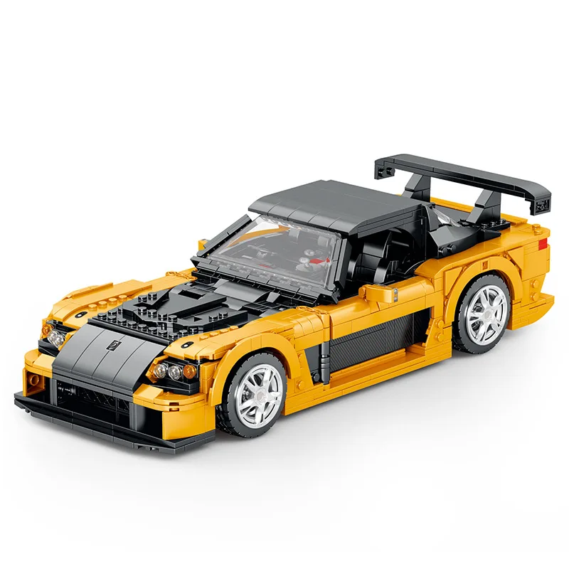 Super Racer RX7 Racer 1:12 Building block model puzzle Assembly Building block Toy Boy Holiday gift tabletop decoration