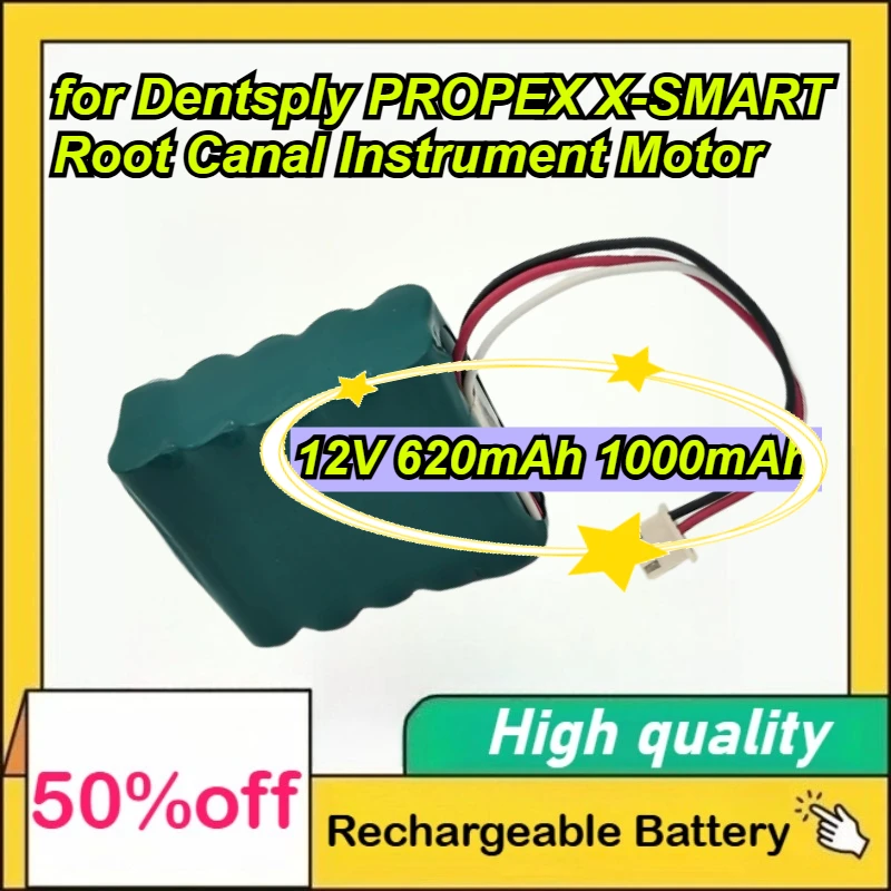 

12V 620mAh / 1000mAh Replacement Battery for Dentsply PROPEX X-SMART Root Canal Instrument Motor, Medical Equipment Battery