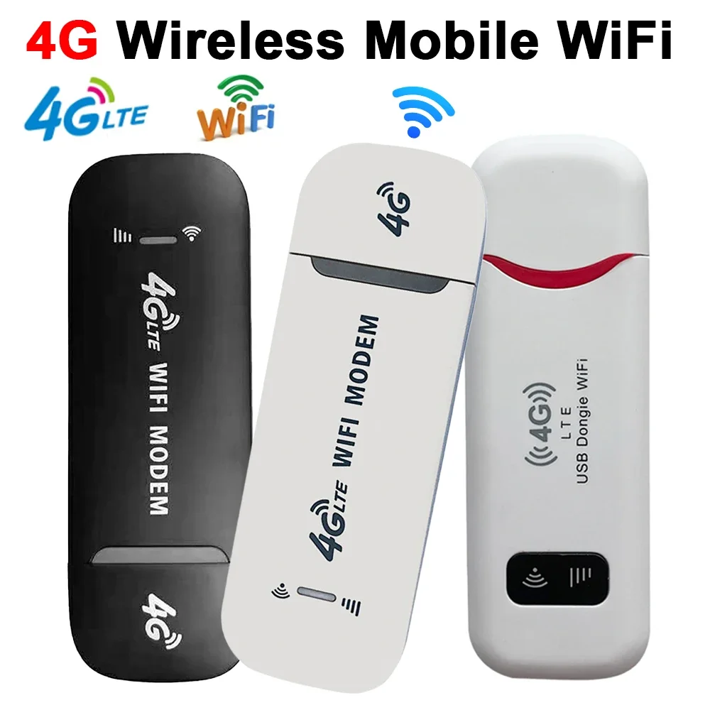 

4G LTE WiFi Router Wireless Router 150Mbps SIM Card Portable WiFi Dongle Mini Pocket Hotspot Mobile Broadband USB Modem Router
