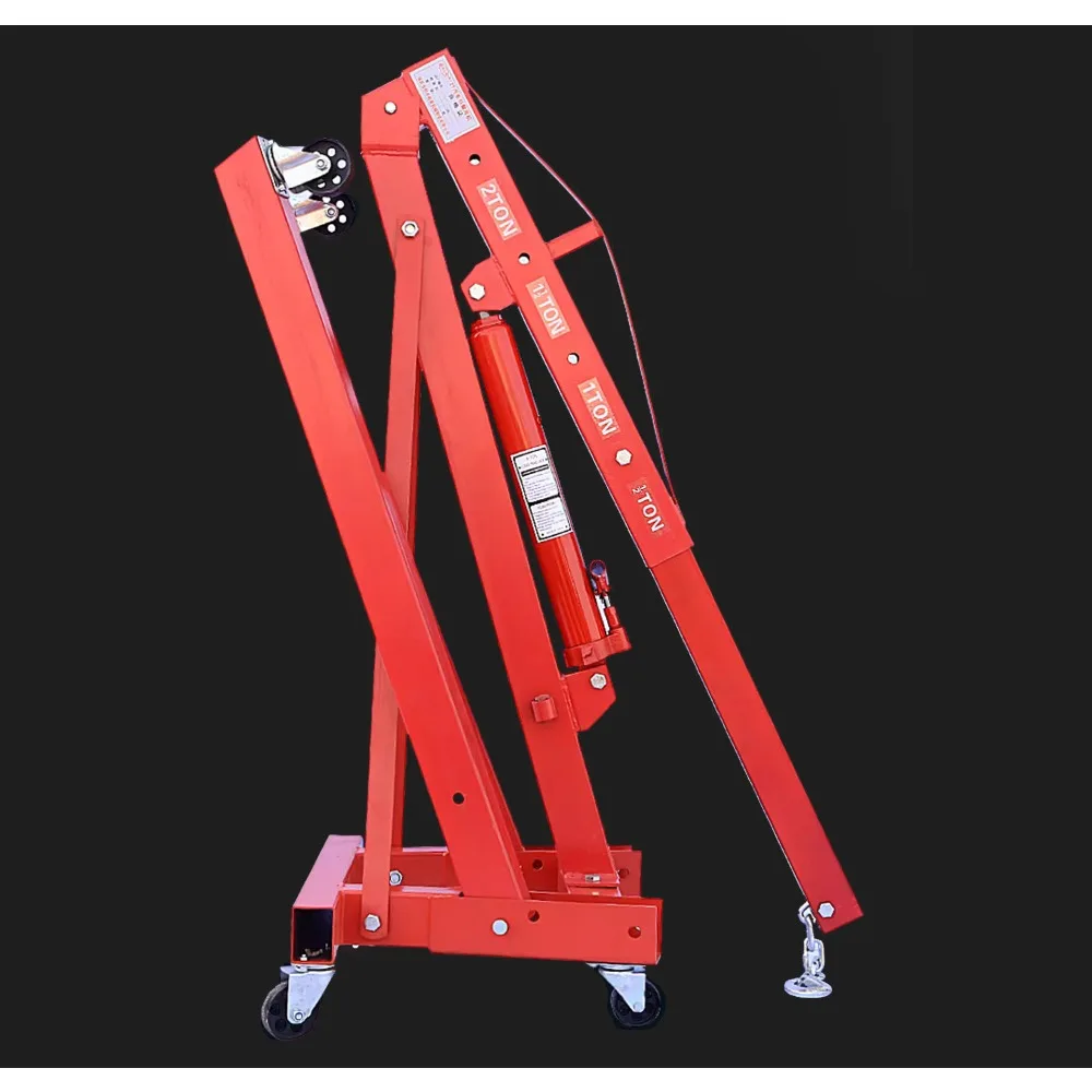 Engine hanger 2 ton 3 ton portable lifting frame folding small mobile crane