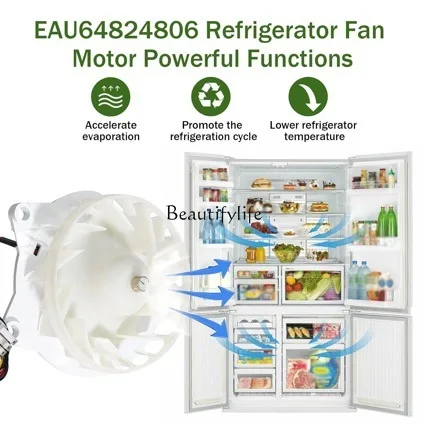 Frigorífico Evaporador Fan Motor, Geladeira 12V DC EAU64824806