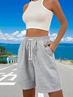 Women'S Front Pocket Waist Drawstring Athletic Shorts Casual Running Workout Short Pants for Summer 2