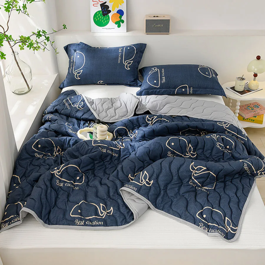 Super Soft Summer Quilt - Lightweight And Breathable Spring Thin Quilt With Animal Patterns, Queen Size, Air Conditioner Quilt