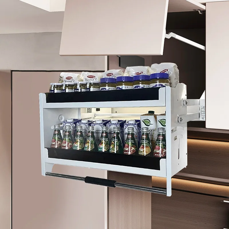 سحب أسفل الرف المطبخ رفع سلة خزانة سلة أوتوماتيكية مصعد سلة درج