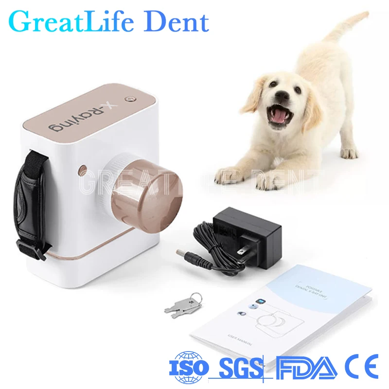 GreatLife Dent Portable Veterinary Vet Pets Animal Dog Cat Portable X Ray Camera Dental X Ray Camera Sensor Image