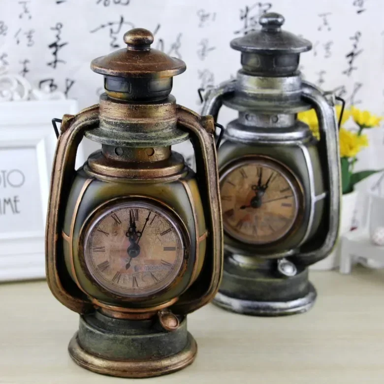 Resin 2 Colors Watch Oil Lamp Resin Craft Ornaments Creative Piggy Bank Personalized Retro Gift Vintage Home Decor