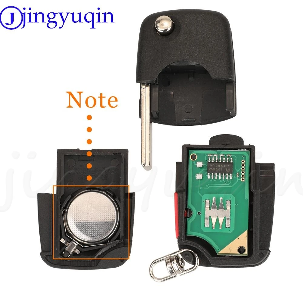 Jingyuqin-スマートリモコンキーフォブ,旧モデル,アウディa3,a4,a6,a8,tt,rs4 quattro,旧モデル,id48,4d0837231e,k,a,r,2 3、4btn