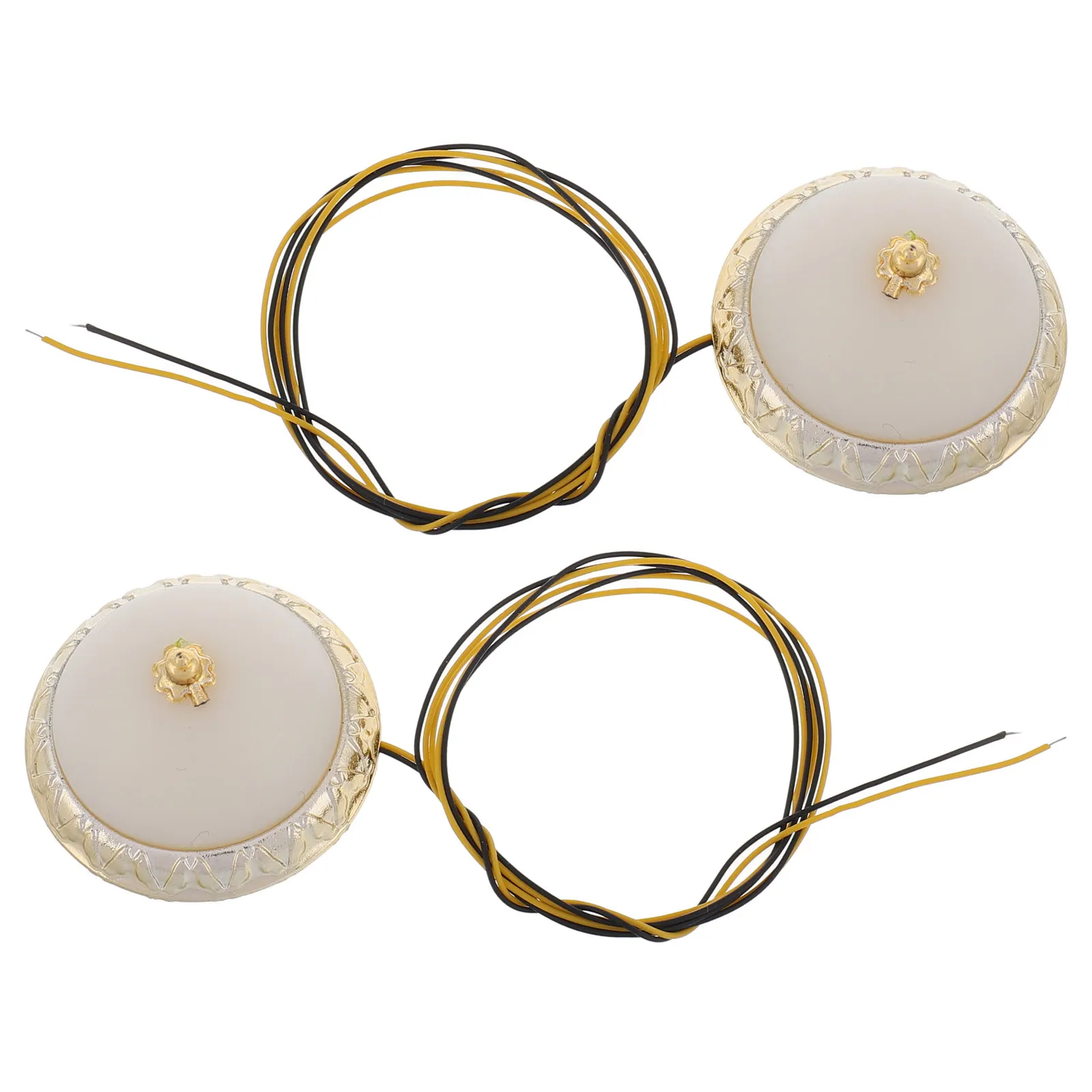 2Pcs Ceiling Lights Round Miniature Lights for Bedroom Decor DIY Lighting Fixtures Suitable for Miniature Interior