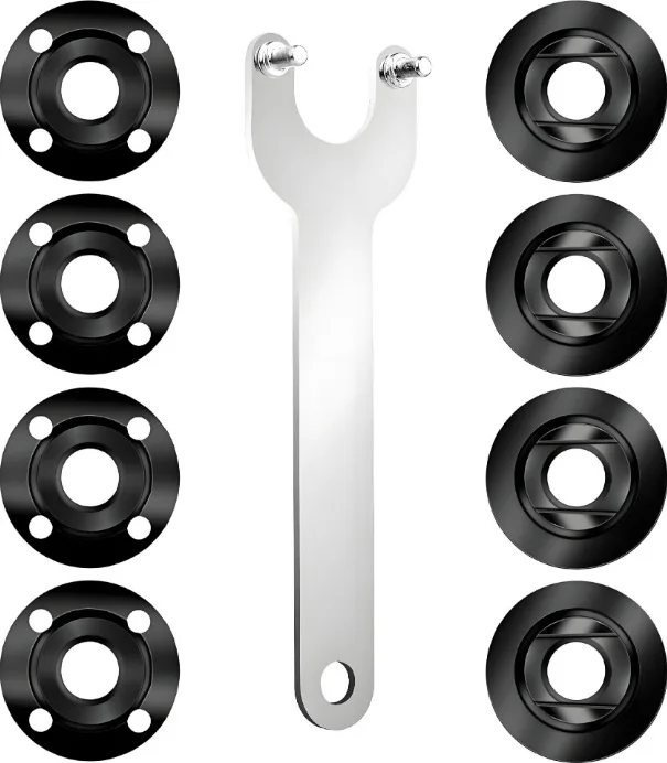 Heavy-Duty 5/8-11 Angle Grinder Pressure Plate Wrench with Nuts Set for Efficient Tool Component Tightening and Loosening