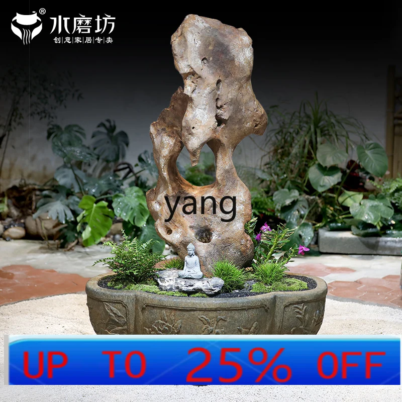 

LMM открытый двор Тайху камень рокарий ландшафтный дизайн цветочный горшок небольшой садовый макет имитация каменного пейзажа