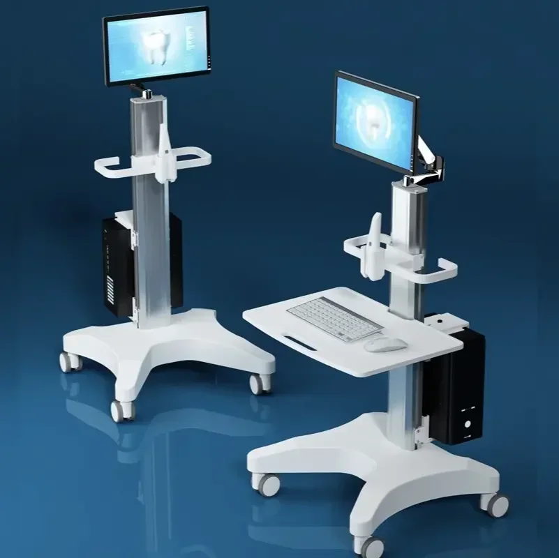 Computer cart medical cart medical trolley dental  clinic hospital stand for oral scanner