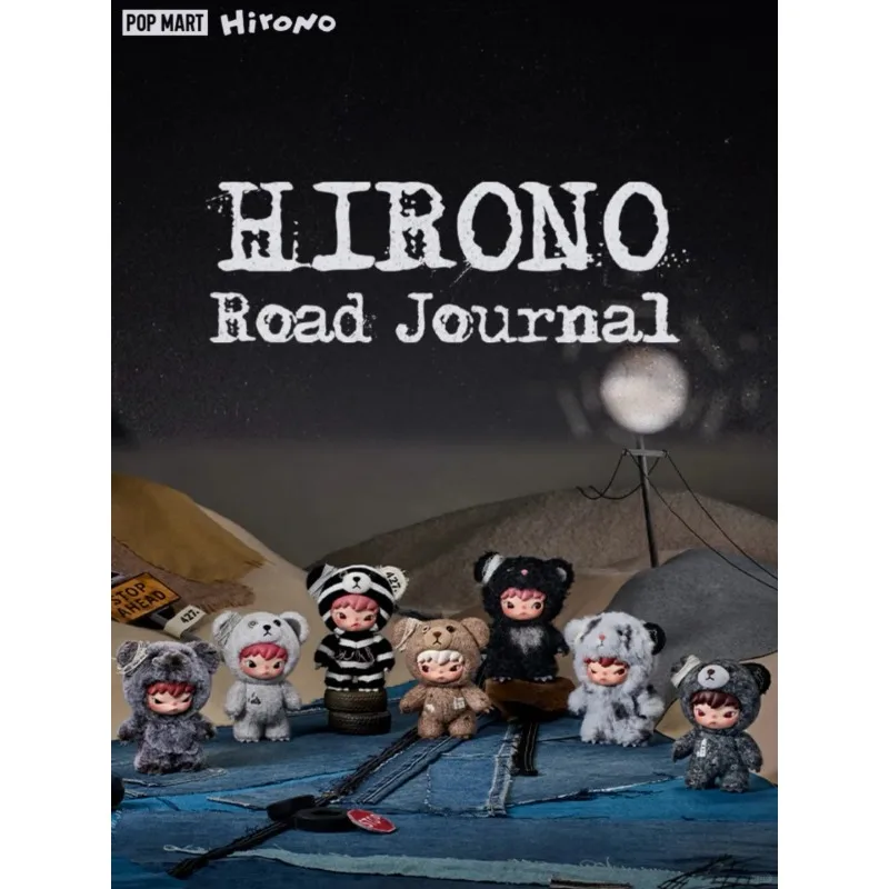 

POP MART Hirono Road Journal Series Blind Box Doll Model Anime Movable Figure Trendy Surprise Toys Original Collection Gifts
