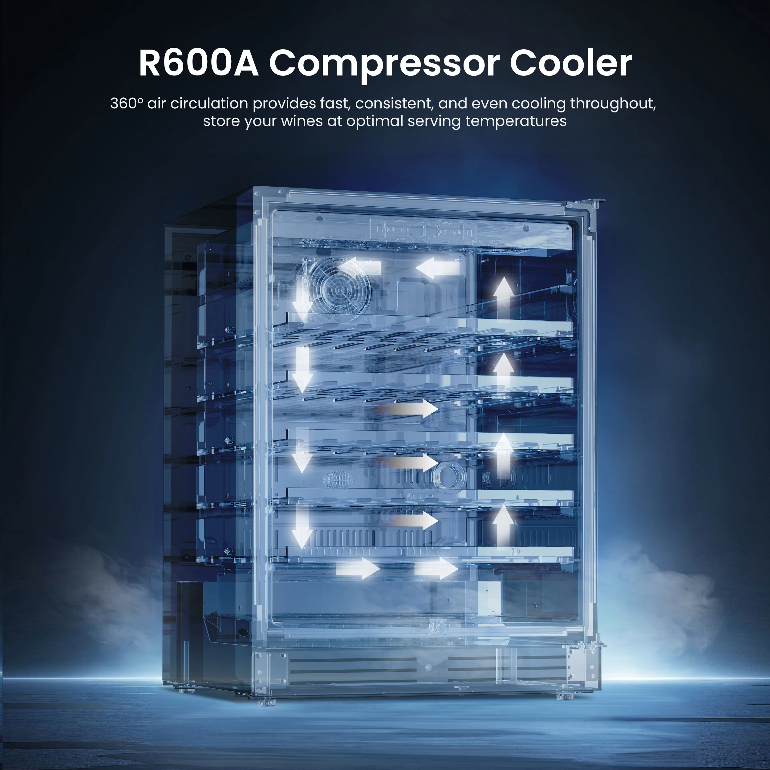 Yeego 140-Can مبرد المشروبات والثلاجة - تبريد الضاغط، 34-54 ° باب فولاذي F، مدمج هادئ/قضيب قائم بذاته للمنزل والبار