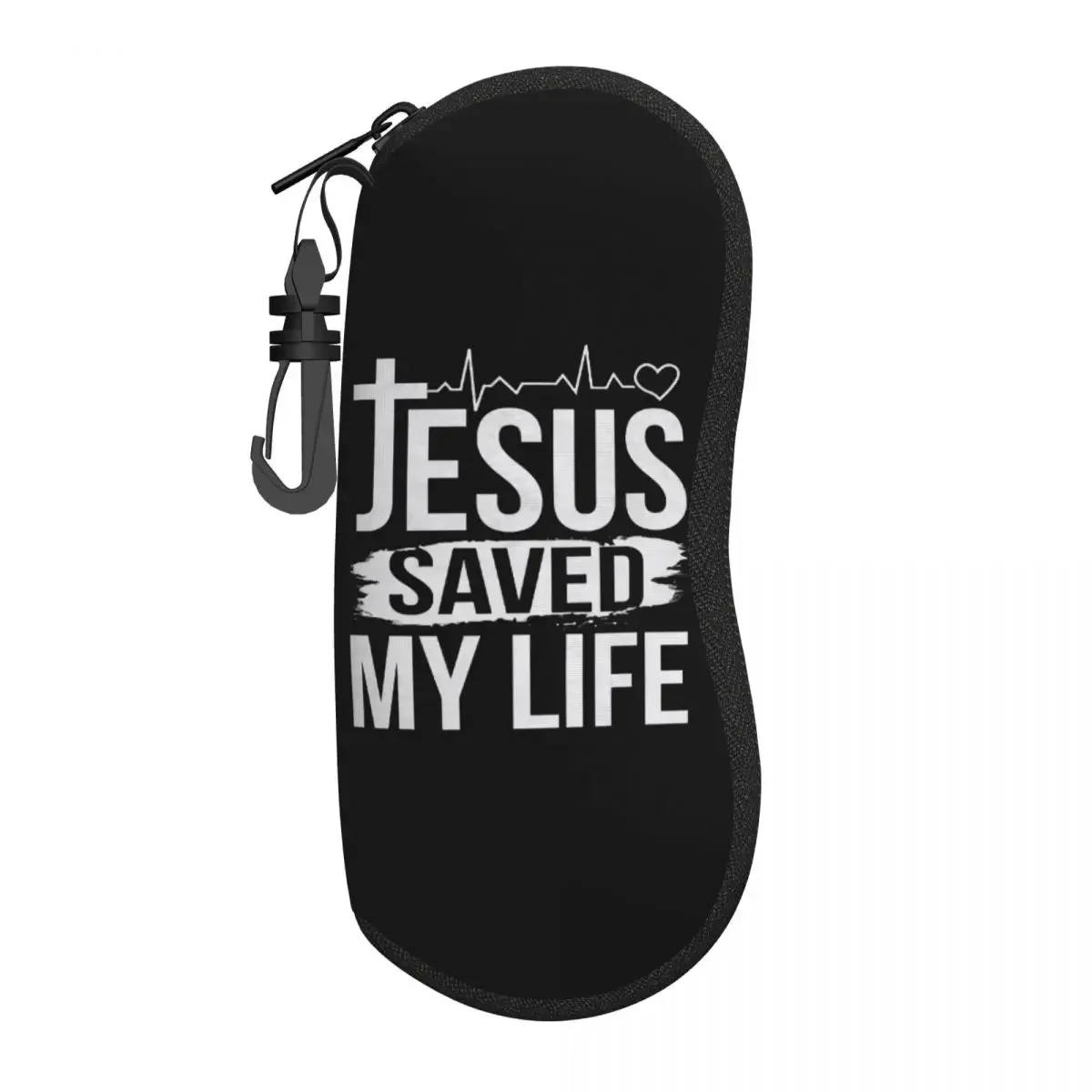 Custom  Saved My Life Shell Eyeglasses Case Cool Christ Religion Christian Faith Glasses Case Sunglasses Box Pouch