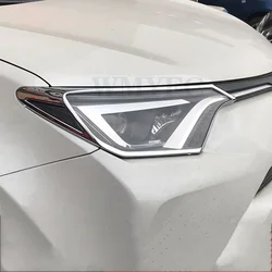 For Toyota RAV4 RAV-4 XLE LE 2016 2017 2018 ABS Chrome Front Headlight Lamps Cover Trim Bezels 2PCS/Set