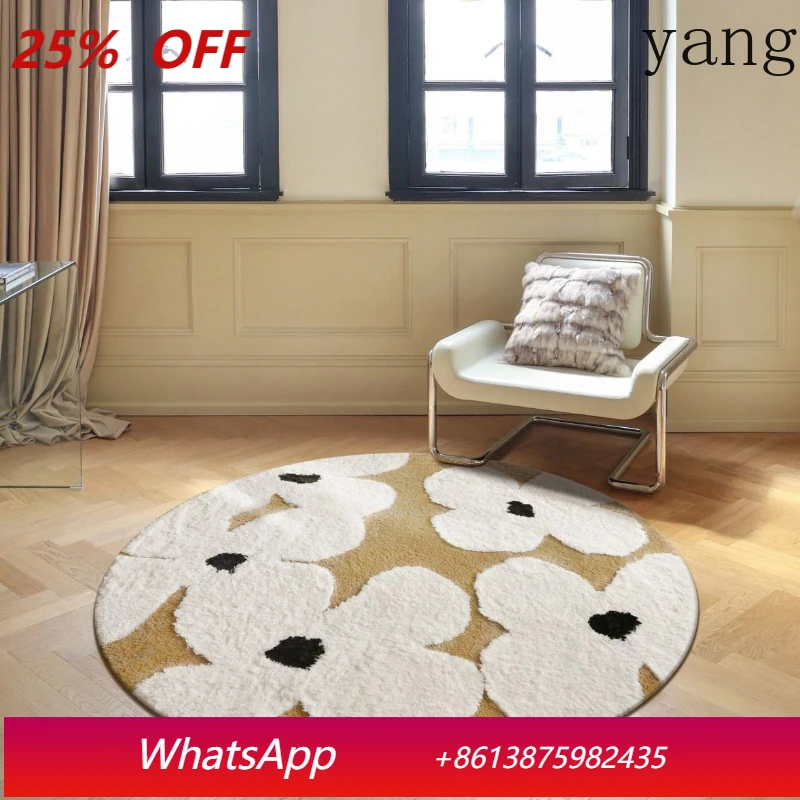 

LTT French light luxury living room thickened flocking carpet home bedroom bedside blanket