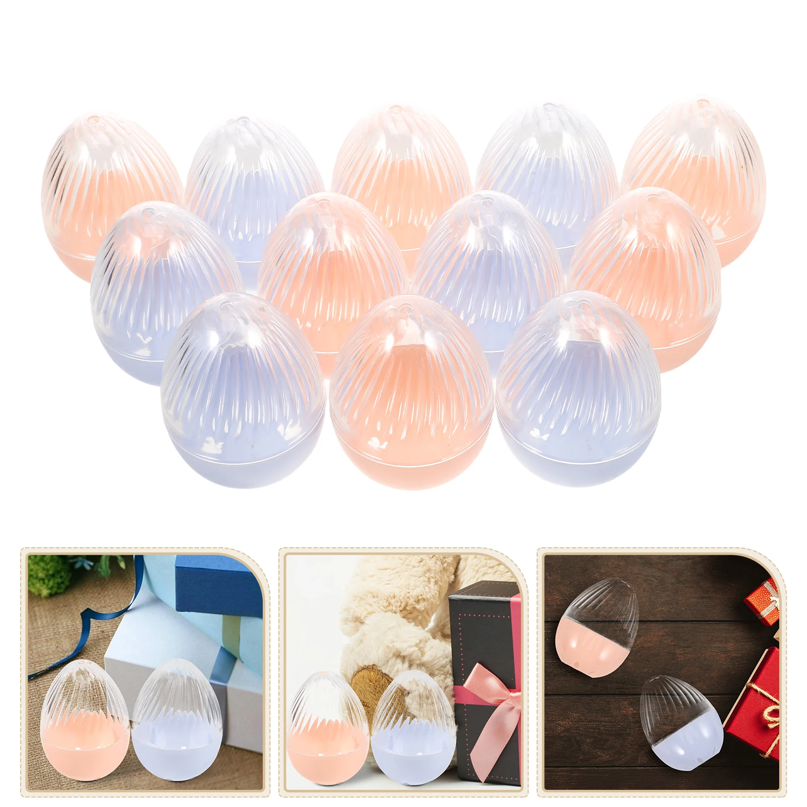 Scatole per orologi trasparenti da 12 pezzi Vetrina per presentazioni in plastica per scatole per orologi trasparenti Scatole regalo per riporre orologi