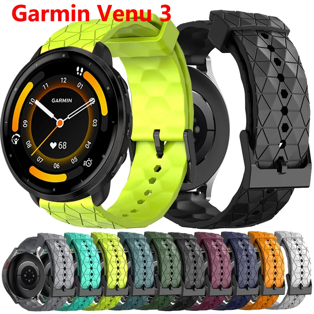 

22mm Watchband for Garmin Venu 3 Swim Strap Smart Watch Silicone Soft Breathable Sports Bracele