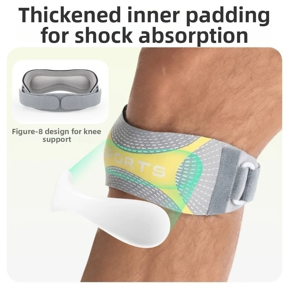 Shock Absorption Patella Belt Breathable Sweat-Wicking Knee Protection Strap Thickened Knee Protection Sport Knee Wrap - view 4