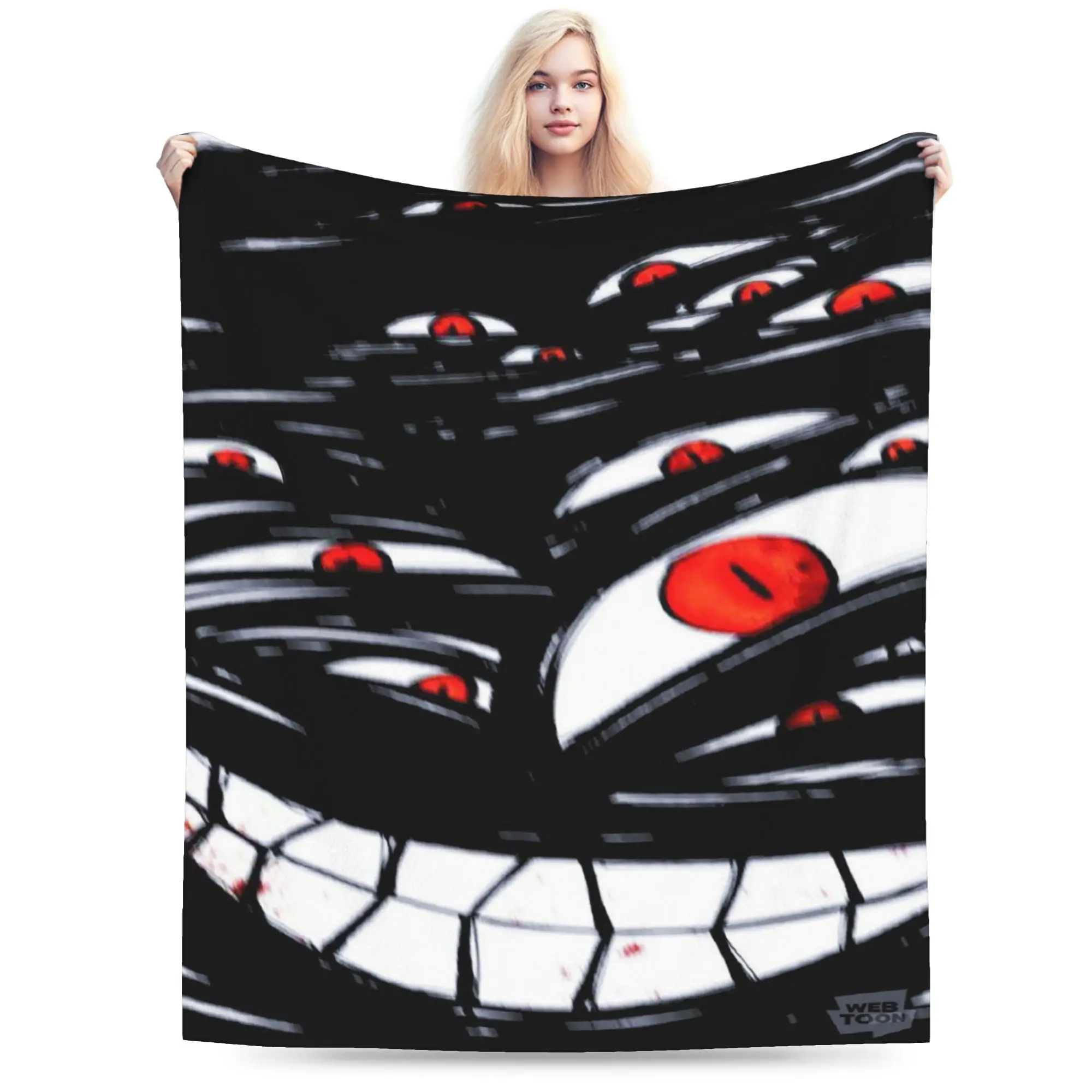 Super Soft Bloody Eyeball Throw Blanket Premium Flannel Fleece Lightweight  Bed Blanket Fuzzy Plush Blankets All Season Use