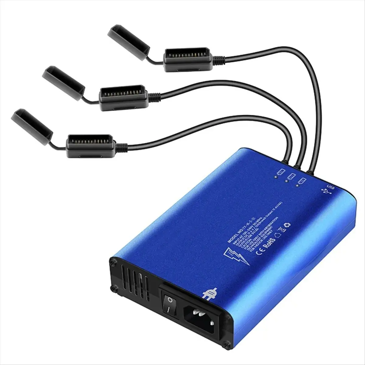 

Зарядный хаб HowAA87 для аккумуляторов DJI Mavic 2, совместимый с серией Mavic 2, зарядное устройство 4-в-1 для дрона/контроллера/аккумулятора, вилка стандарта США