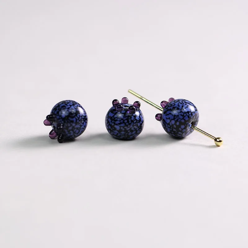 Blaubeer-Glasperlen, handgefertigt, Simulation, Obst, Himbeere, Schmuck, Armband, DIY-Zubehör – Detail 6