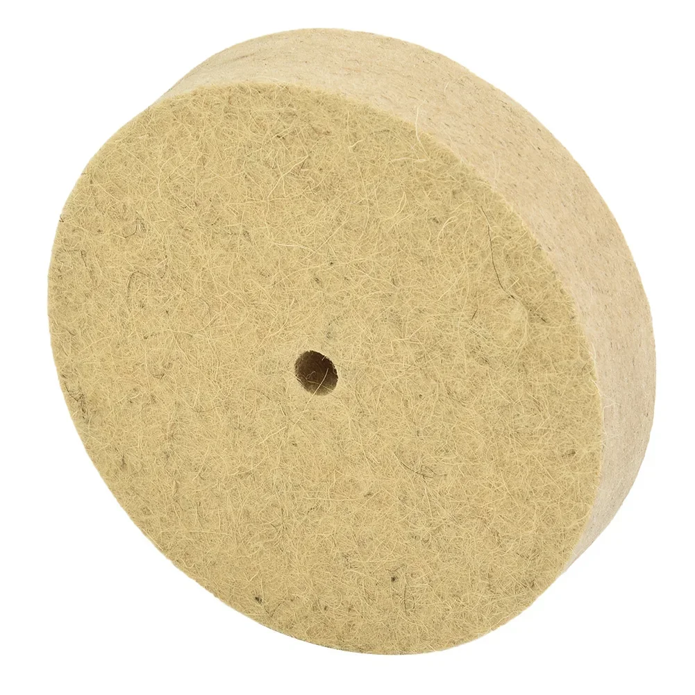 5In Wool Felt Polishing Wheel 125mm White Grinding Wheel Buffing Pad felt For Polishing Of Stainless Steel Grinder Rotary Tool