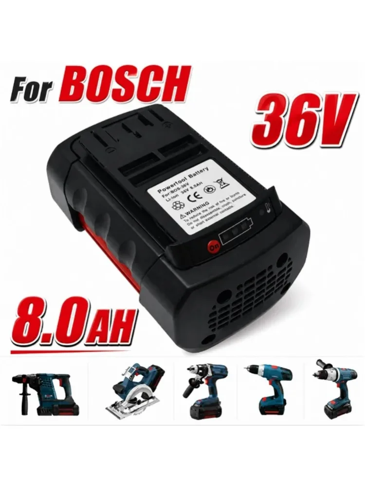 36V für BOSCH 36V 8.0Ah Li-Ionen-Akku, kompatibel mit BAT4030 BAT4040 BAT4050 BTA4060
