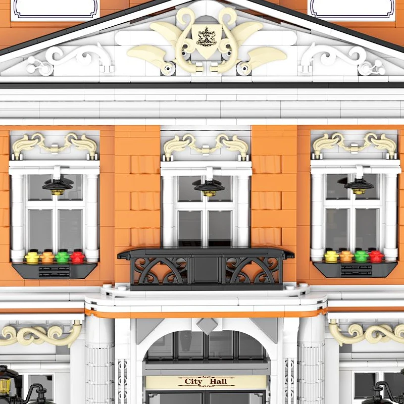 الطوب الصغير مقهى مباني المنزل مجموعات متجر المدينة العمارة وحدات بنة التجمع أطقم منمذجة لتقوم بها بنفسك اللعب هدية #4