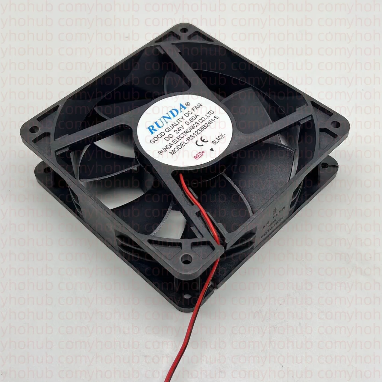 

RUNDA RS1238B24H-S DC 24V 0.80A 120x120x38mm 2-Wire Server Cooling Fan